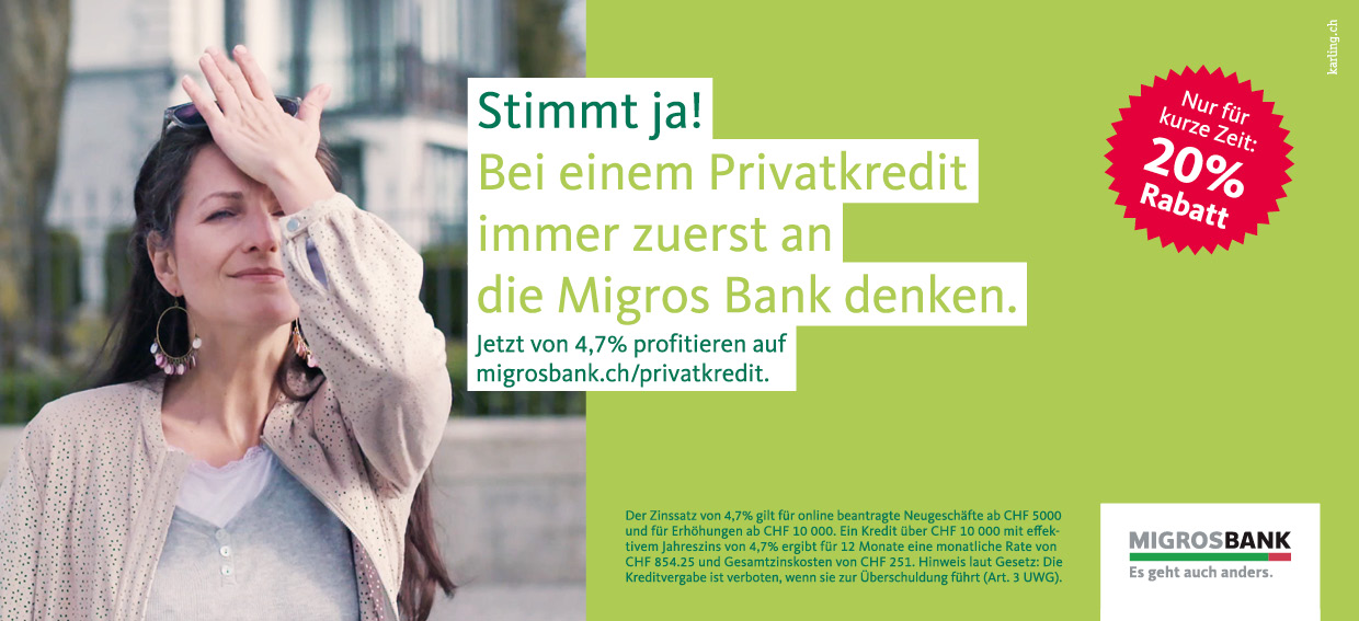 MigrosBank_Privatkredit_Frau