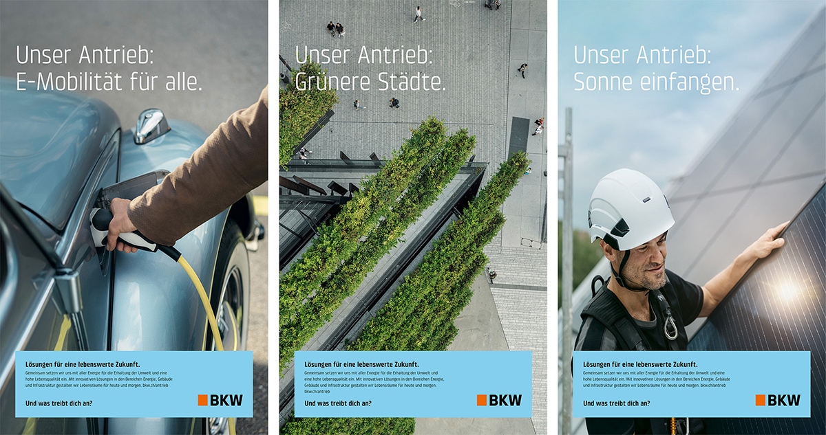 Lösungen im Wandel: Andy Lusti & Susen Gehle lancieren Imagekampagne für BKW
