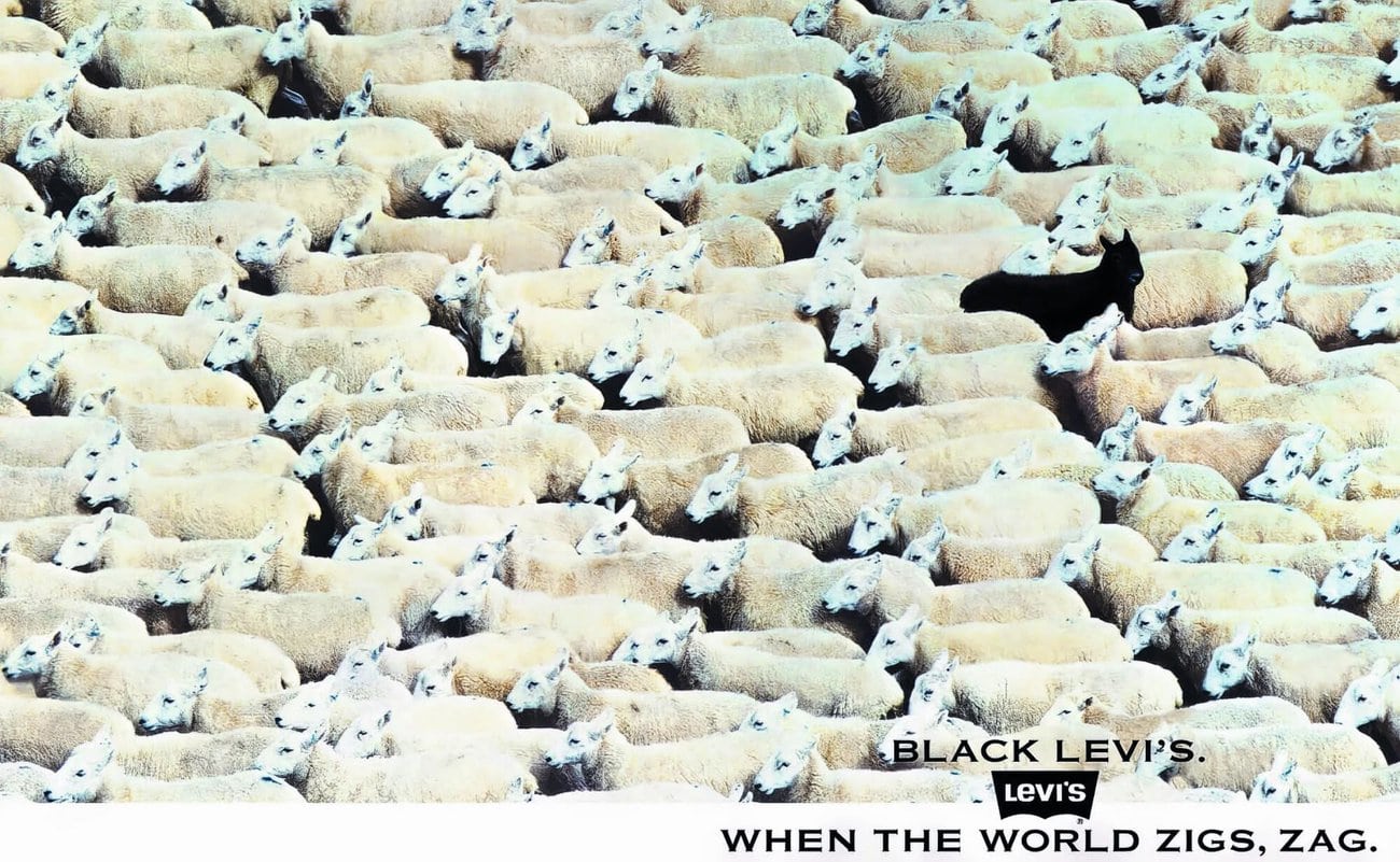 Kampagnen aus besseren Zeiten: Die ikonische «When the world zigs, zag»-Ad für Levi's …